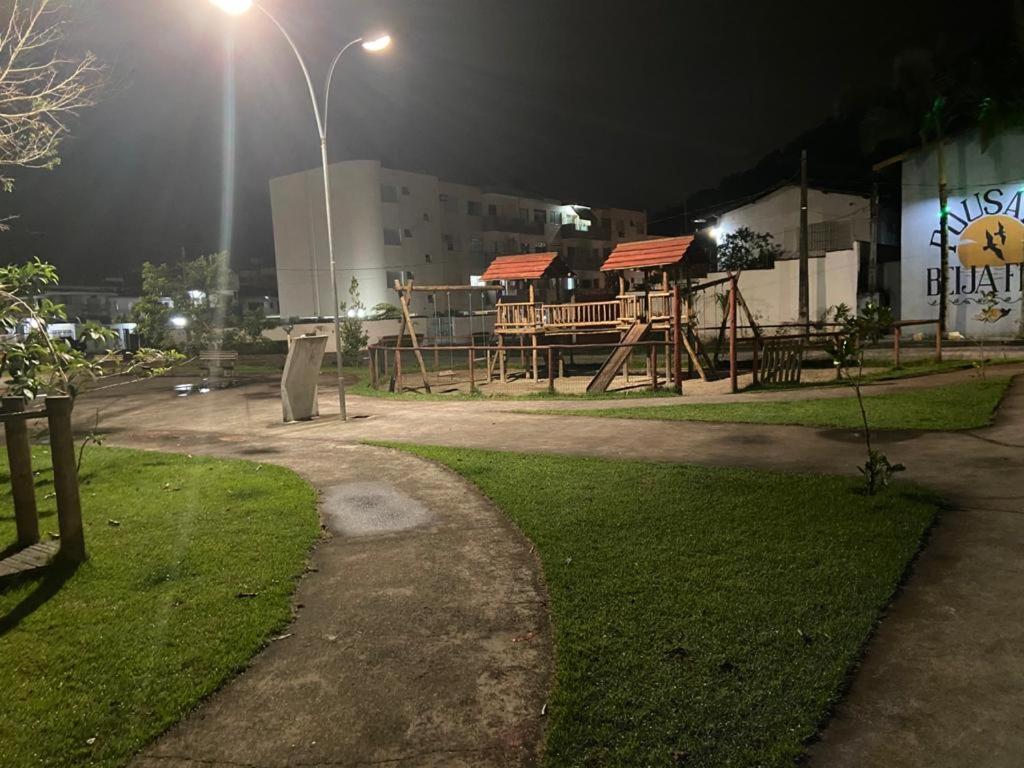 Apartamento Praia Grande Ubatuba Com Churrasqueira Privativa Exterior foto